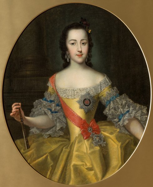 Georg Christoph Grooth, Portret velike kneginje Katarine Aleksejevne, 1744.-1746.