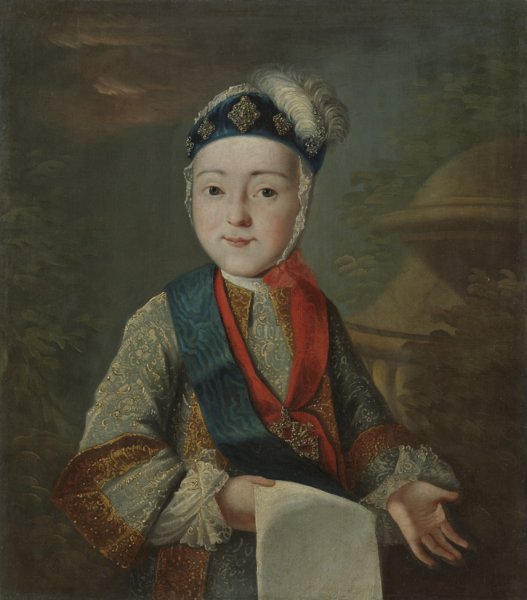 Nepoznati umjetnik, Portret velikoga kneza Pavla Petroviča, kraj 1750-ih – početak 1760-ih