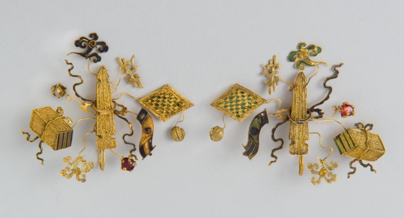 Kineski zlatni nakit, kraj 17. - početak 18. stoljeća
