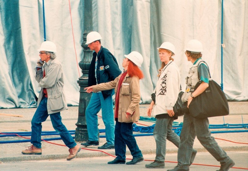 Christo u Reichstagu 1995.