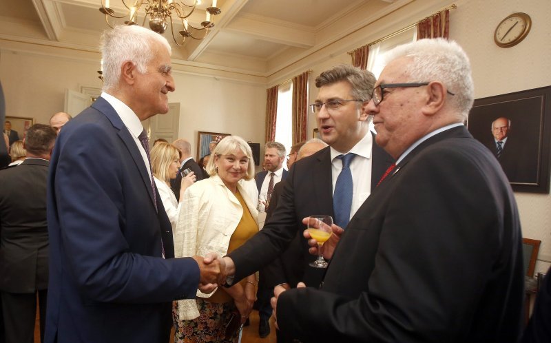 Zvonko Kusić, Andrej Plenković i Luka Bebić