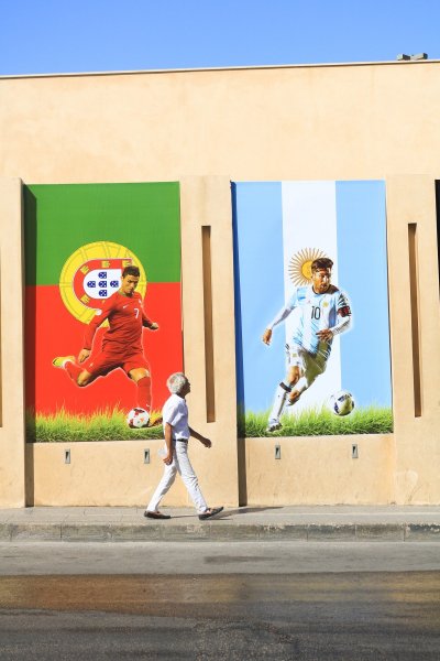 Mural sa zvijezdama SP-a, Ronaldo i Messi