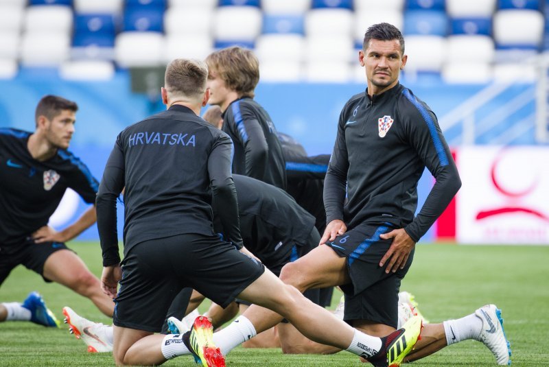 Zadnji trening Hrvatske prije Nigerije, Lovren