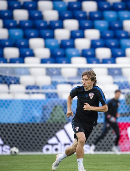 Zadnji trening Hrvatske prije Nigerije, Modrić