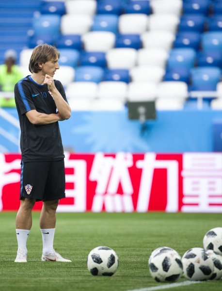 Zadnji trening Hrvatske prije Nigerije, Modrić