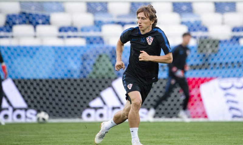 Zadnji trening Hrvatske prije Nigerije, Modrić