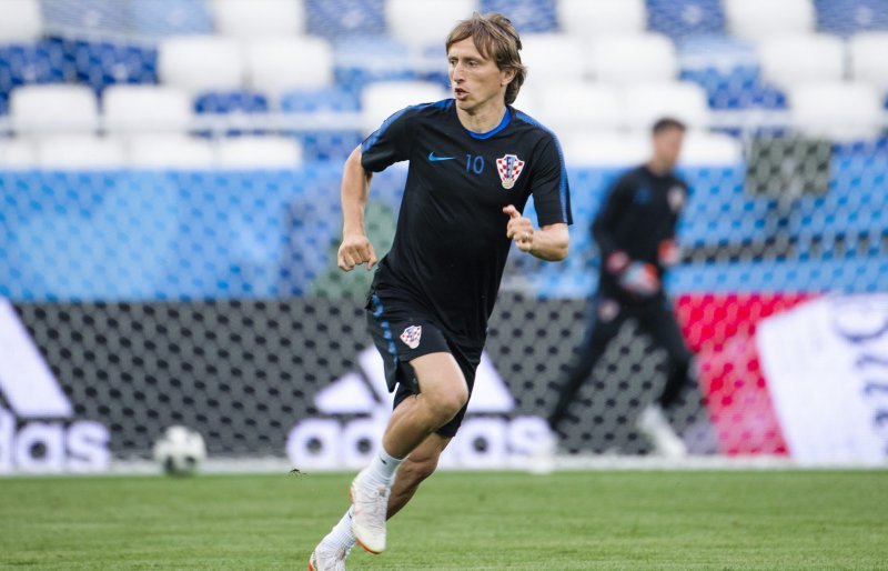 Zadnji trening Hrvatske prije Nigerije, mODRIĆ