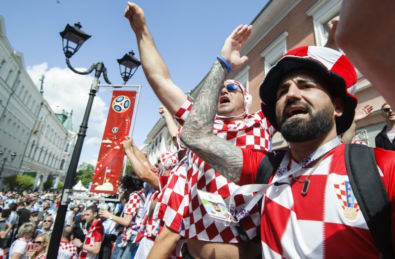 Navijači u gradu prije utakmice Hrvatska - Argentina