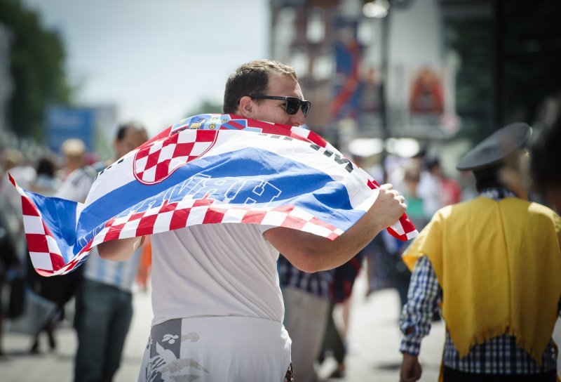 Navijači u gradu prije utakmice Hrvatska - Argentina