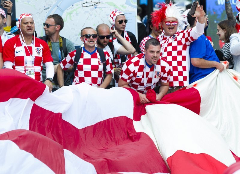 Navijači u gradu prije utakmice Hrvatska - Argentina