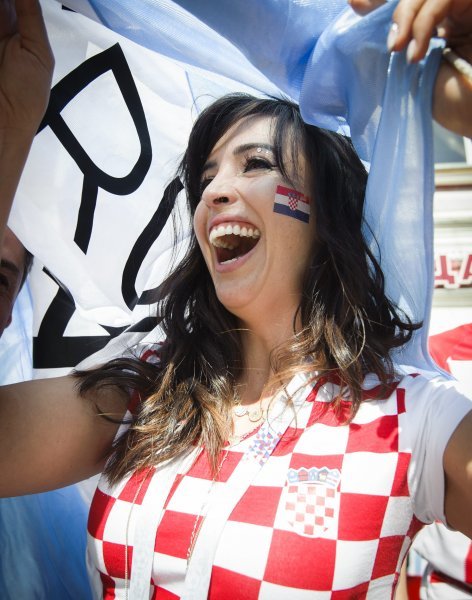 Navijači u gradu prije utakmice Hrvatska - Argentina