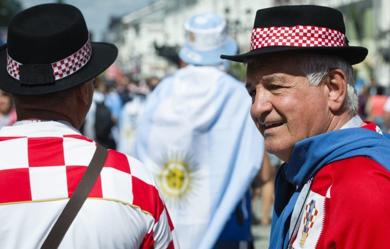 Navijači u gradu prije utakmice Hrvatska - Argentina