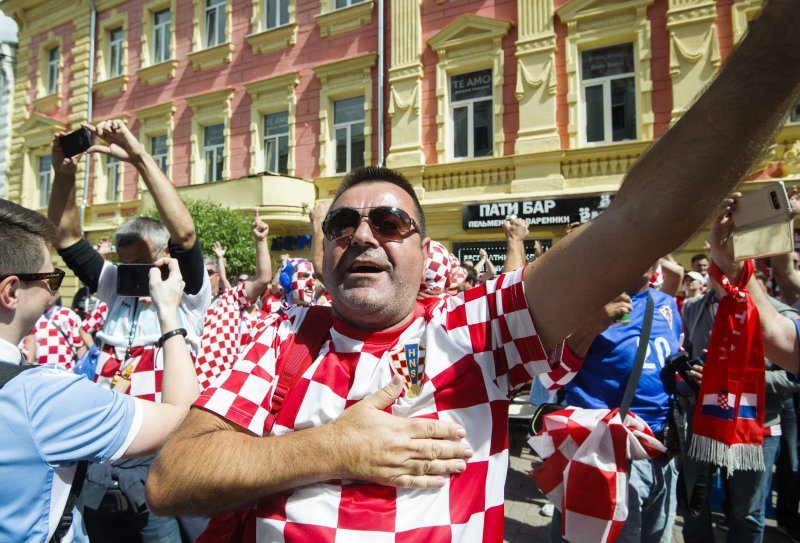 Navijači u gradu prije utakmice Hrvatska - Argentina