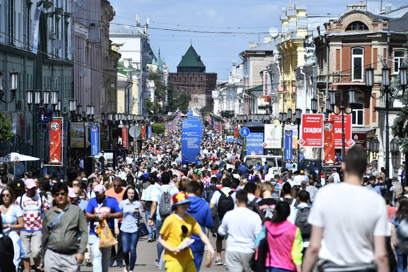 Navijači u gradu prije utakmice Hrvatska - Argentina