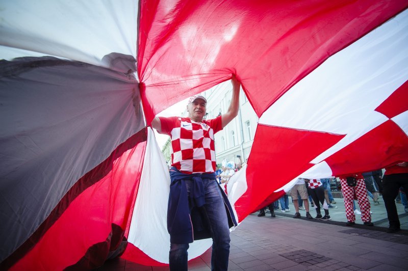 Navijači u gradu prije utakmice Hrvatska - Argentina