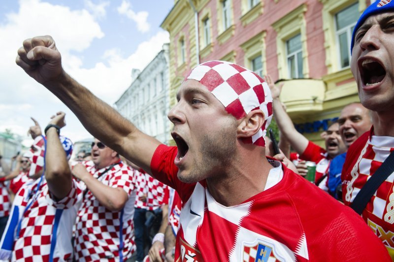 Navijači u gradu prije utakmice Hrvatska - Argentina