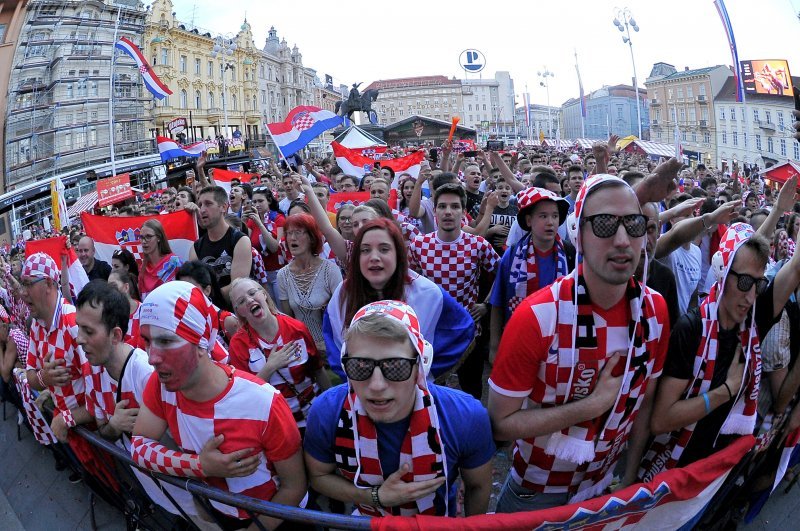 Navijačka atmosfera u Zagrebu