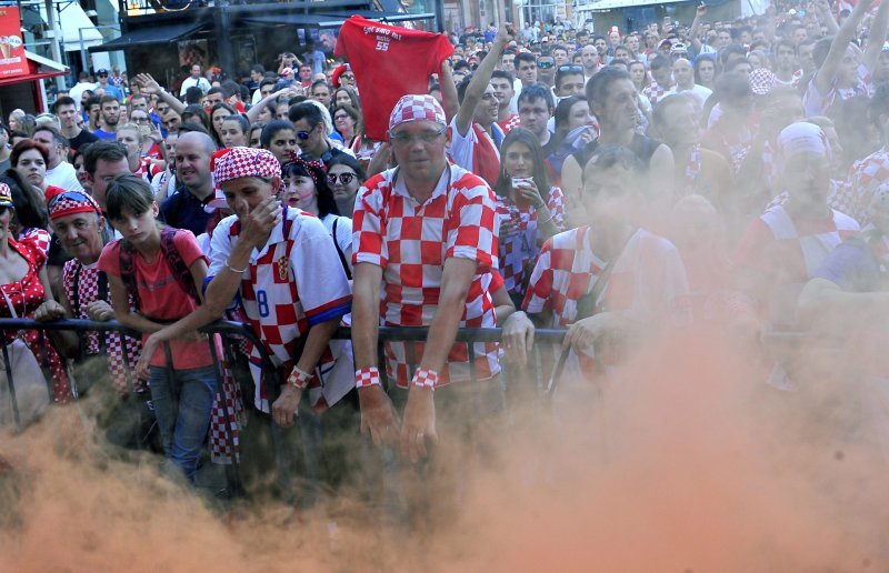 Navijačka atmosfera u Zagrebu