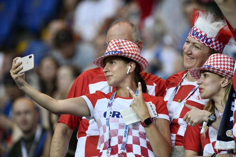 Hrvatski navijači na Areni Rostov