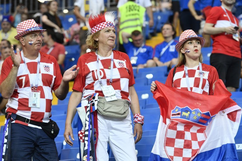 Hrvatski navijači na Areni Rostov