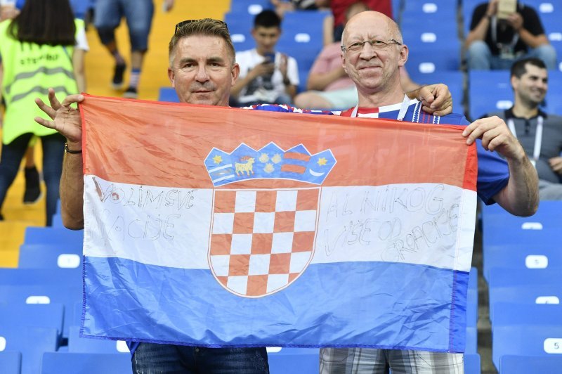 Hrvatski navijači na Areni Rostov