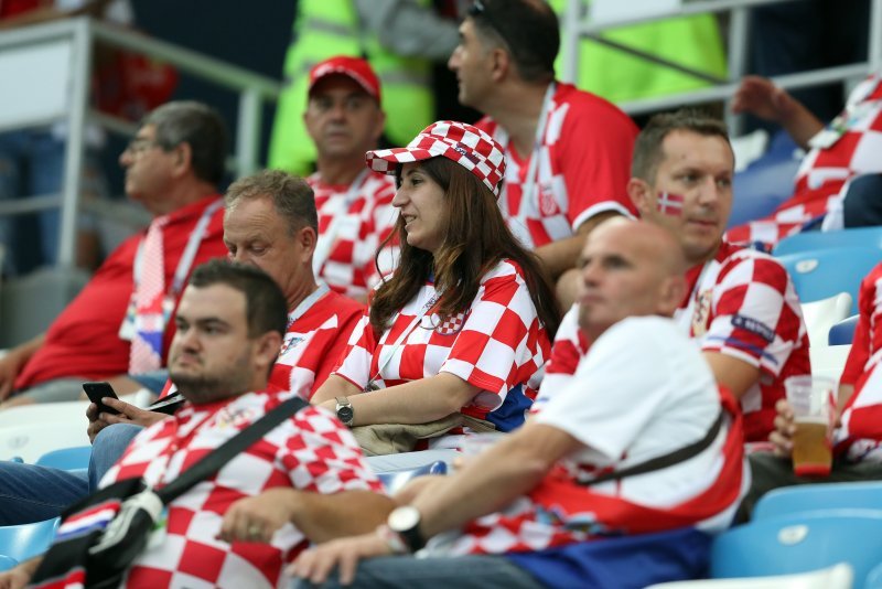 Hrvatska - Danska, navijači na stadionu