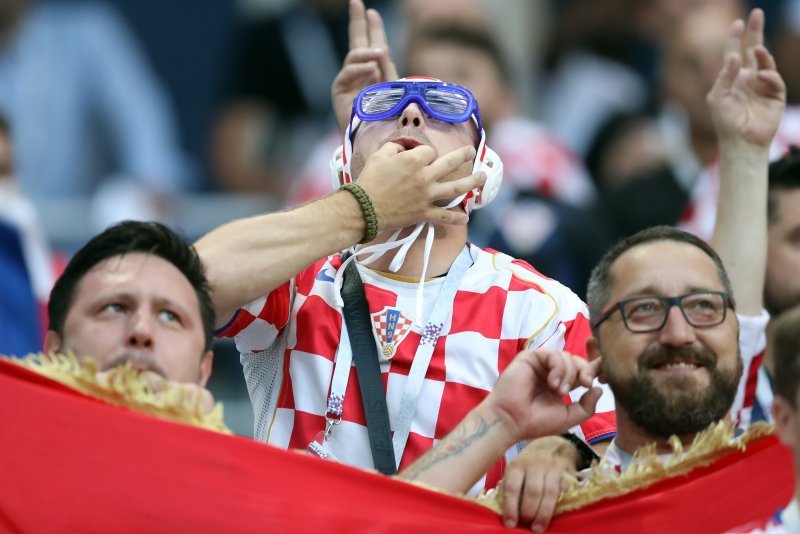 Hrvatska - Danska, navijači na stadionu