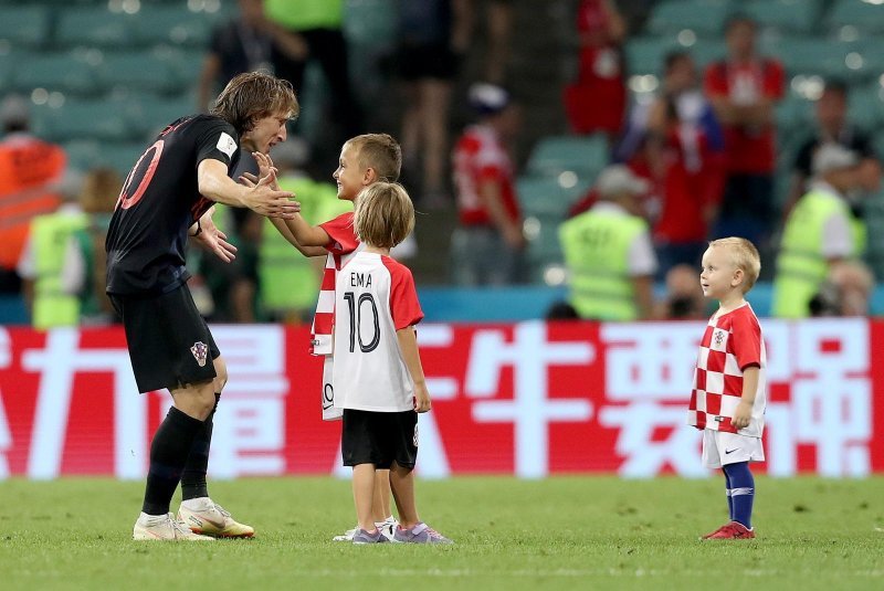 Luka Modrić s djecom