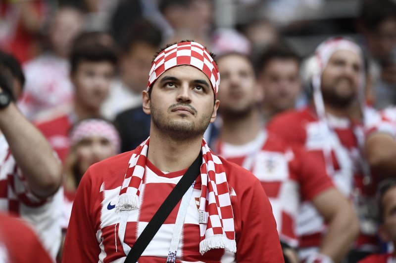 Hrvatski navijači na tribinama stadiona Lužnjiki