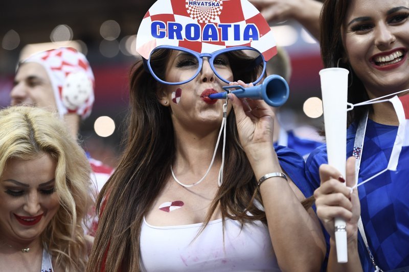 Hrvatski navijači na tribinama stadiona Lužnjiki