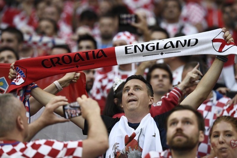 Hrvatski navijači na tribinama stadiona Lužnjiki