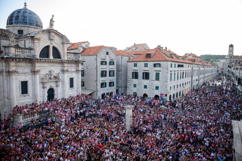 Navijačko ludilo u Dubrovniku