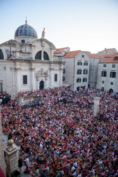 Navijačko ludilo u Dubrovniku