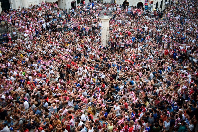 Navijačko ludilo u Dubrovniku