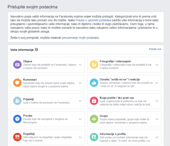 Nemojte dijeliti osobne podatke na Facebooku