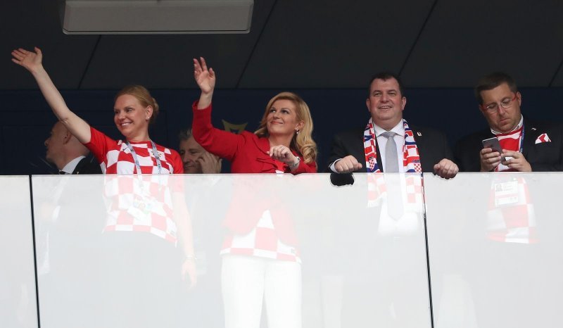 Kolinda Grabar Kitarović iz svečane lože pratila finalnu utakmicu