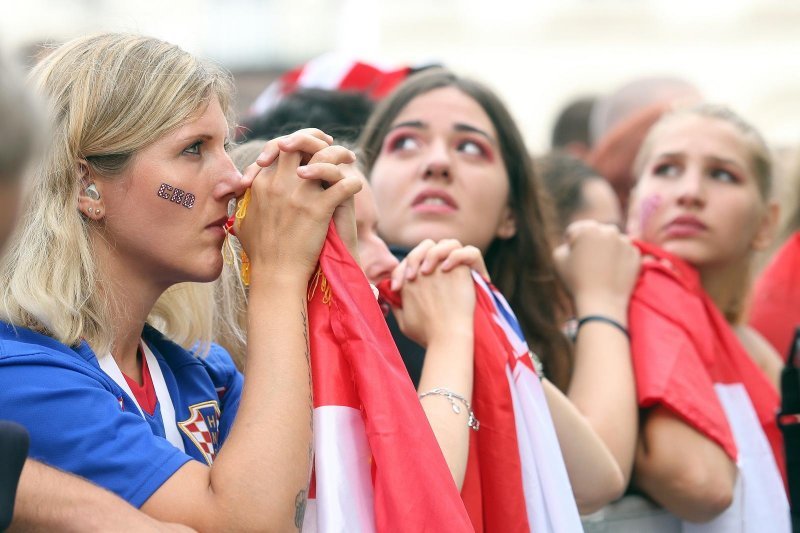 Zagreb: Tuga navijača na glavnom trgu