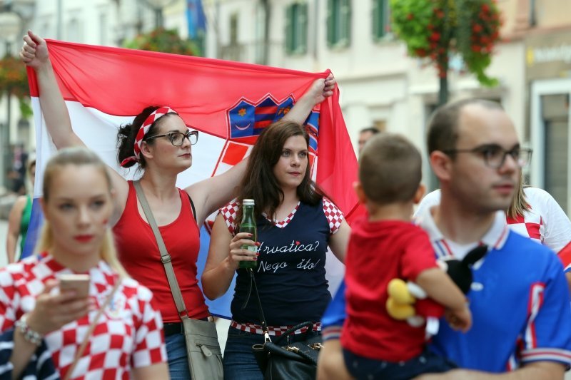 Slavlje Riječana nakon osvajanja drugog mjesta na Svjetskom nogometnom prvenstvu