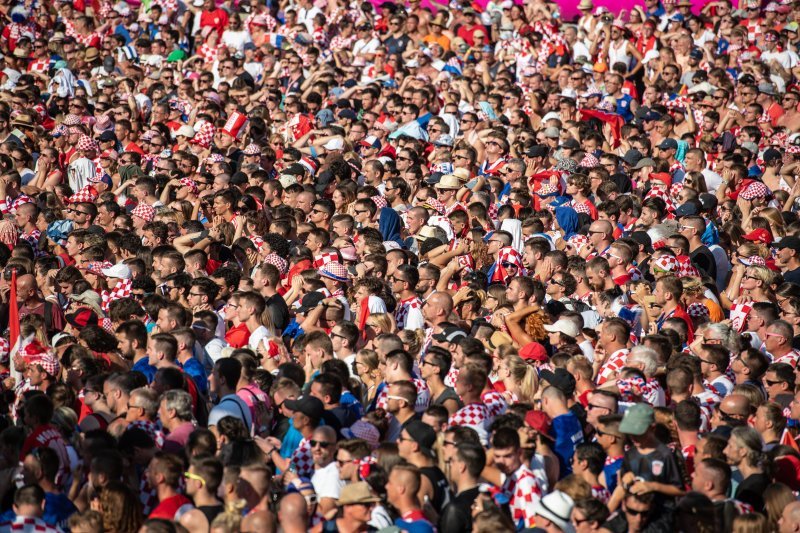 Arena u Puli tijekom finalne utakmice SP-a Hrvatska - Francuska