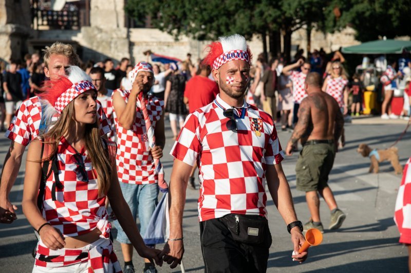 Arena u Puli tijekom finalne utakmice SP-a Hrvatska - Francuska