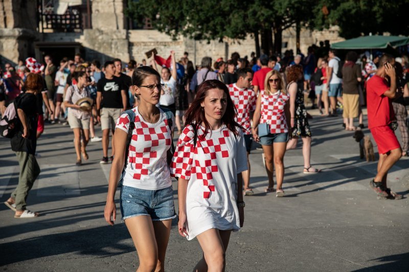 Arena u Puli tijekom finalne utakmice SP-a Hrvatska - Francuska