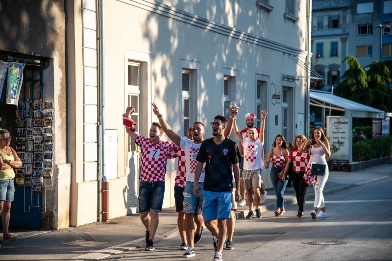 Arena u Puli tijekom finalne utakmice SP-a Hrvatska - Francuska