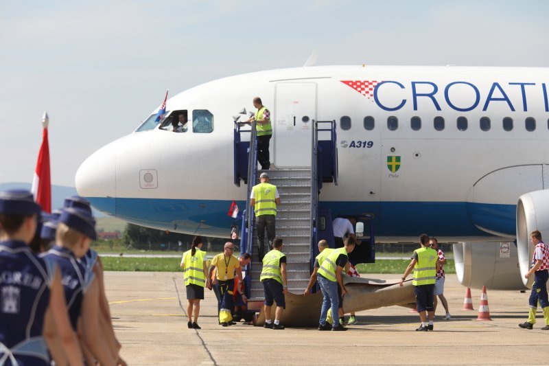 Vatreni sletjeli u Zračnu luku Dr. Franjo Tuđman