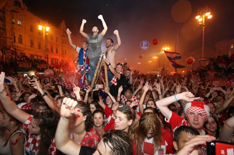 Vatreni na Trgu bana Jelačića