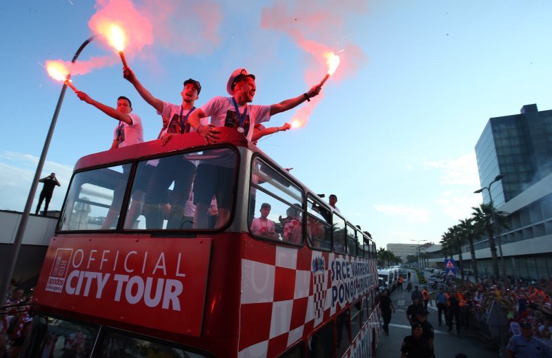 Doček Vatrenih u Splitu