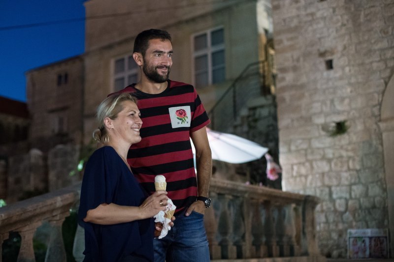 Marin i Kristina Čilić na Korčuli