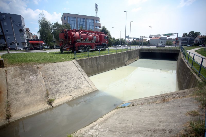 Mutnim potokom Kustošak plutaju uginule ribe