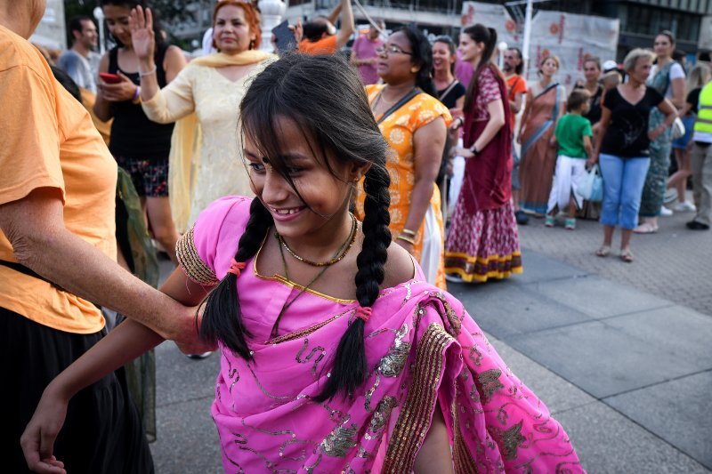 Indijski festival kočija ili Ratha-yatra na ulicama Zagreba