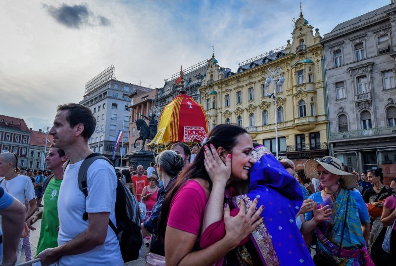 Indijski festival kočija ili Ratha-yatra na ulicama Zagreba