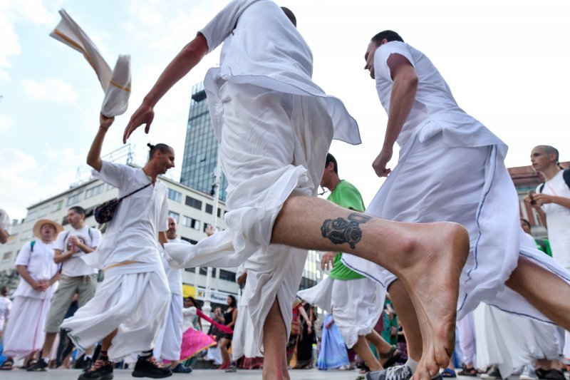 Indijski festival kočija ili Ratha-yatra na ulicama Zagreba